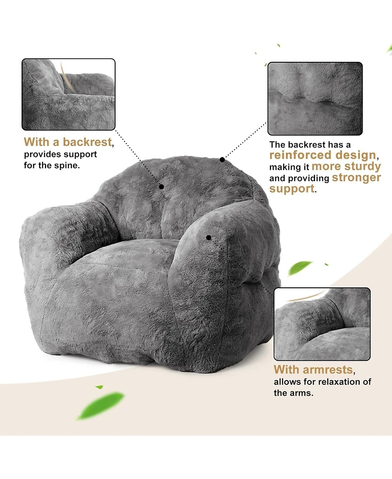 gaomon Bean Bag Chair, 39" Bean Bag Couch Kids Bean Bag Chair with Filler Included