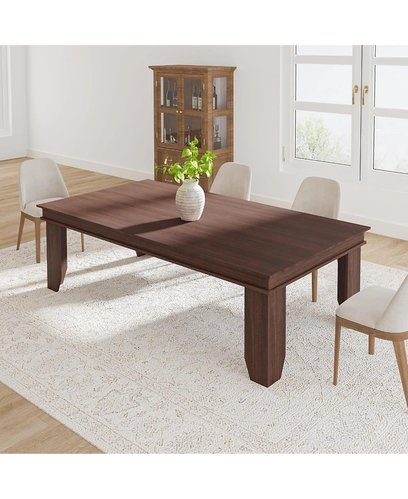 gaomon Wooden Dining Table 70.87 Inch, Kitchen Table Seats 6-8 People for Dining Room & Family Dinner