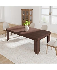 gaomon Wooden Dining Table 70.87 Inch, Kitchen Table Seats 6-8 People for Dining Room & Family Dinner