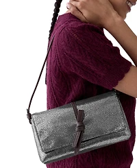 kate spade new york Loop Metallic Dot Small Flap Shoulder Handbag