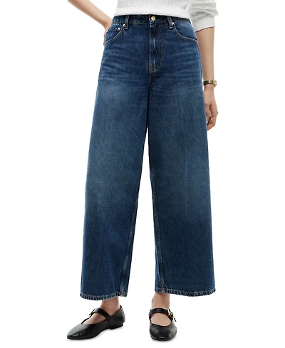 Tommy Hilfiger Women's Indie High-Rise Wide-Leg Jeans