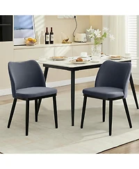 gaomon Dining Chairs Set of 2 Upholstered Velvet Dining Room Side Chairs