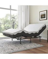 gaomon Adjustable Bed Frame with Wireless Remote, Easy Assembly, Independent Head and Foot Adjustments, Compatible with Memory Foam Mattresses