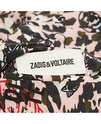 Pre-Owned Zadig & Voltaire Women's Printed Crepe Reversible Billy Leo Jacket