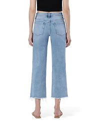 Vervet Women's High Rise Crop Slim Wide Leg Jeans