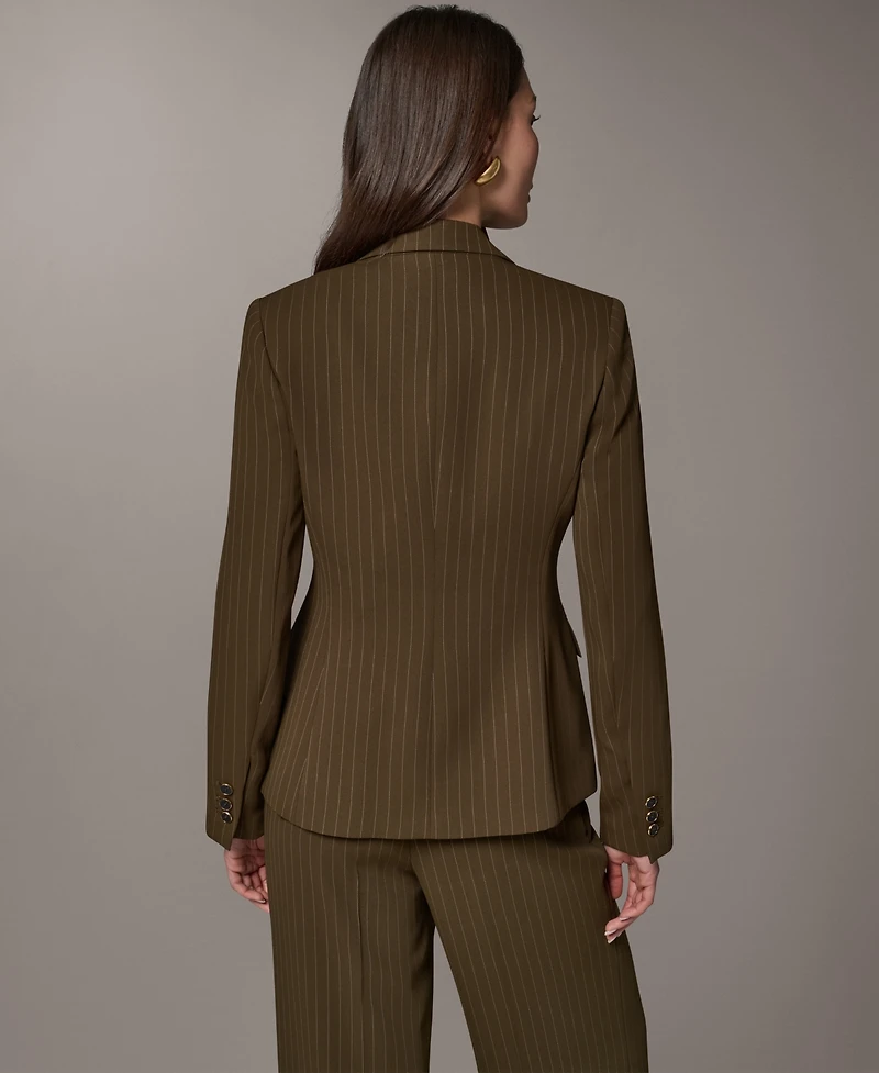 Donna Karan New York Women's Notch Lapel Collar Blazer
