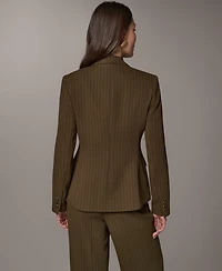 Donna Karan New York Women's Notch Lapel Collar Blazer