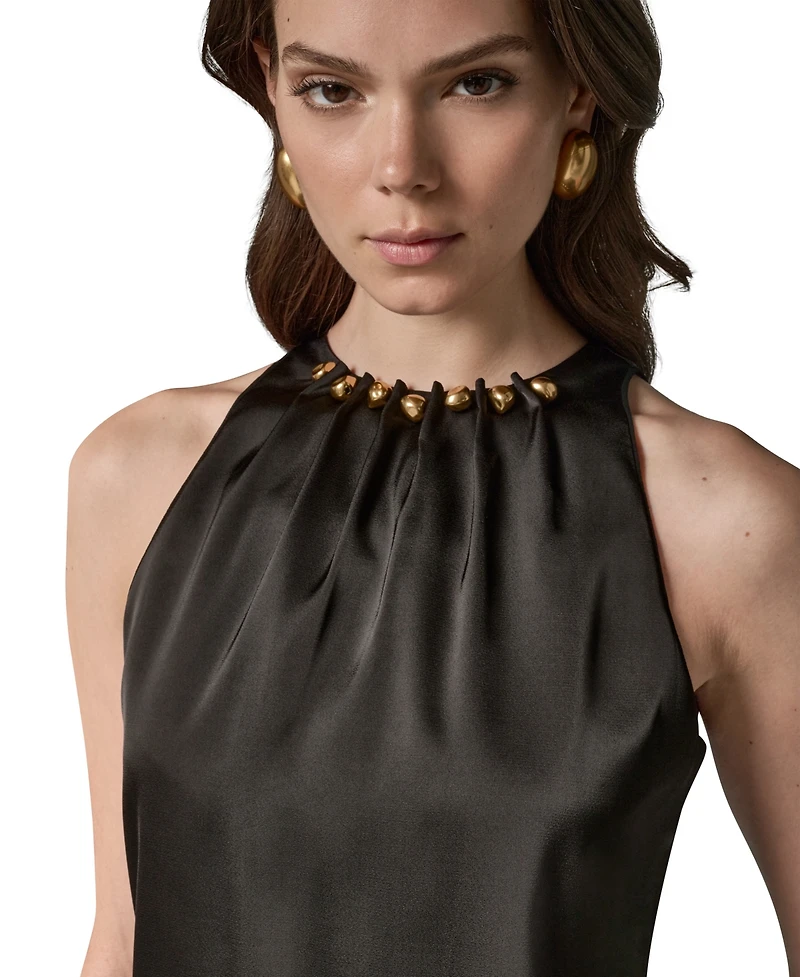 Donna Karan New York Women's Crewneck Sleeveless Top