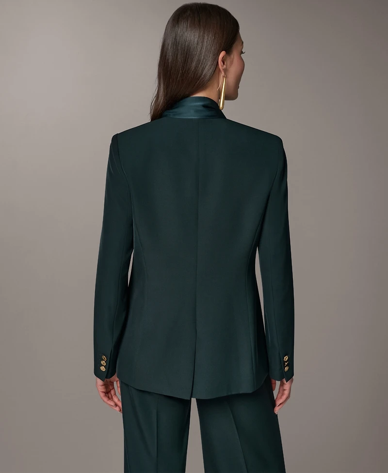 Donna Karan New York Women's Scarf Collar Blazer
