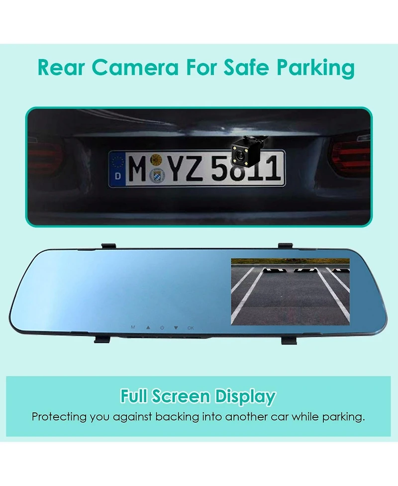 Neewer 1080P Dash Cam with Loop Recording, G-Sensor, Parking Monitor