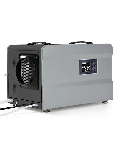 Tribesigns 145 Pints Commercial Dehumidifier with Pump and Drain Hose, Large Dehumidifier for 1600 Sq. Ft Basements, Crawl Spaces