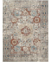 Closeout! Karastan Soiree Cristales Mushroom 5'3" x 7'10" Area Rug