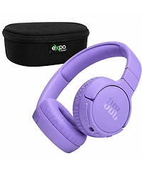 Jbl Tune 720BT Purple Wireless Over-Ear Headphones Bundle