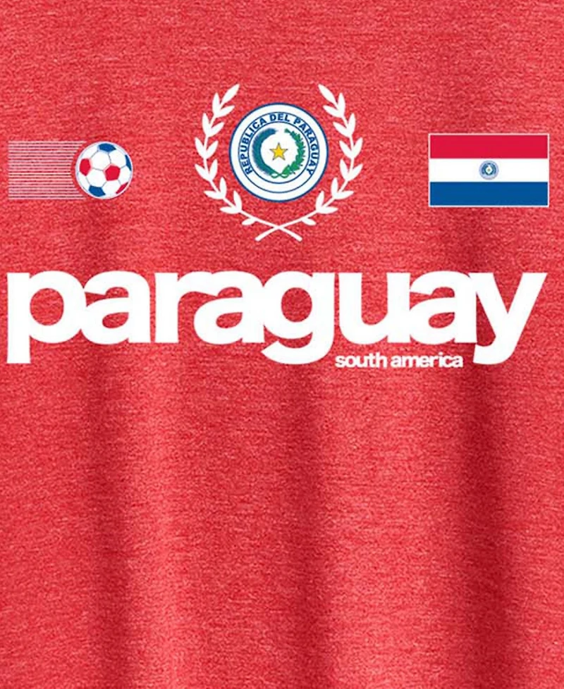Hybrid Apparel Plus Paraguay Soccer Graphic T-Shirt