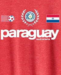 Hybrid Apparel Plus Paraguay Soccer Graphic T-Shirt