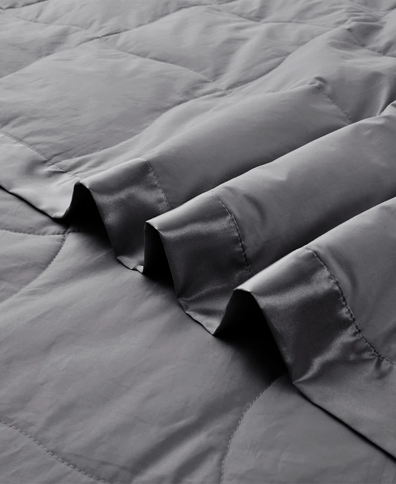 Unikome Oversized Lightweight Satin Trim Feather and Down Blanket