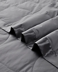 Unikome Oversized Lightweight Satin Trim Feather and Down Blanket