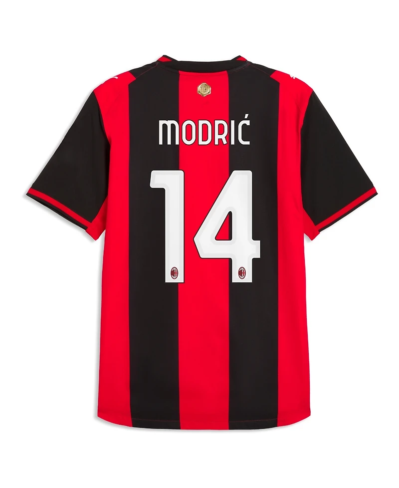 Puma Men's Luka Modric Black/Red Ac Milan 2026/27 Home On-Field Authentic Jersey