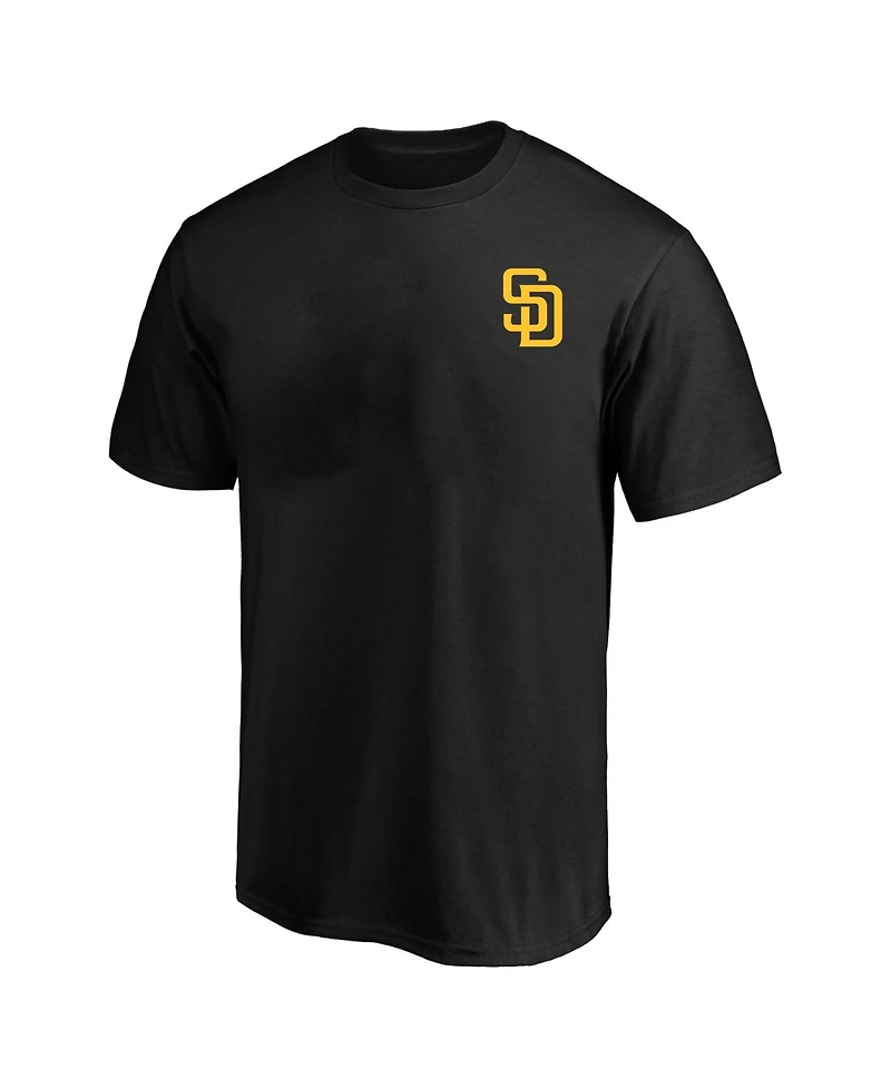 Fanatics Men's Profile Black San Diego Padres Big Tall Two-Sided Graphic T-Shirt