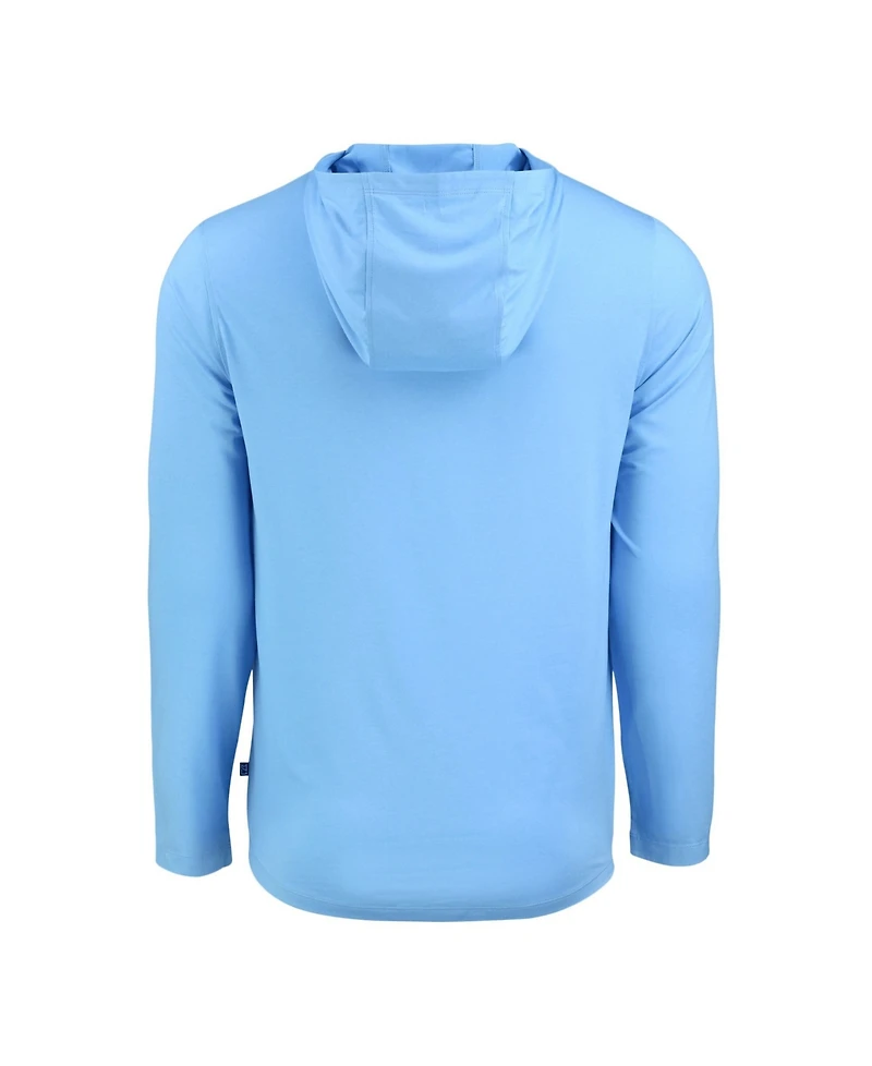 Cutter & Buck Men's Powder Blue Atlanta Braves Coastline Epic Comfort Hoodie Long Sleeve T-Shirt
