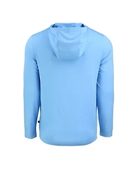 Cutter & Buck Men's Powder Blue Atlanta Braves Coastline Epic Comfort Hoodie Long Sleeve T-Shirt