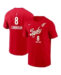Nike Men's Sophie Cunningham Red Indiana Fever Name & Number Rebel Edition T-Shirt