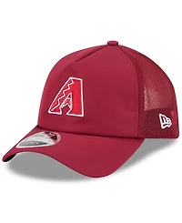 New Era Men's Dark Red Arizona Diamondbacks 2026 Batting Practice Apex 9FORTY Adjustable Trucker Hat