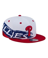 New Era Men's White/Red Philadelphia Phillies 9FIFTY Snapback Hat