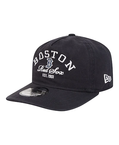 New Era Men's Navy Boston Red Sox Stacked 19TWENTY Adjustable Hat