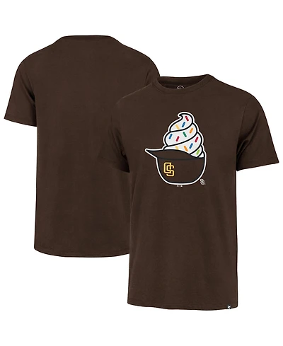 '47 Brand Men's Brown San Diego Padres Ice Cream Helmet Franklin T-Shirt