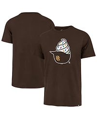 '47 Brand Men's Brown San Diego Padres Ice Cream Helmet Franklin T-Shirt