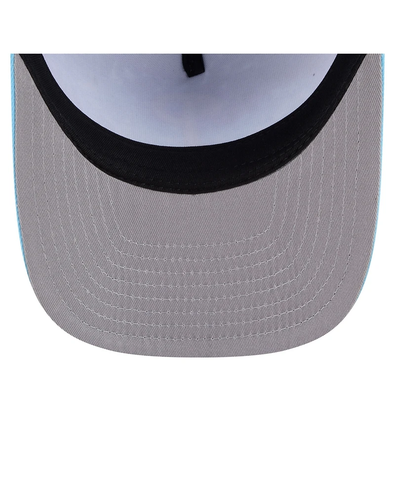 New Era Men's Light Blue Philadelphia Phillies Deep Water Pre-Curved 9FIFTY A-Frame Snapback Hat