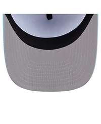 New Era Men's Light Blue Philadelphia Phillies Deep Water Pre-Curved 9FIFTY A-Frame Snapback Hat