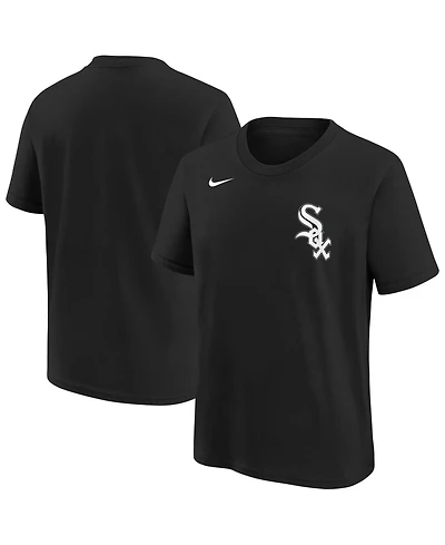 Nike Big Boys and Girls Black Chicago White Sox Wordmark T-Shirt