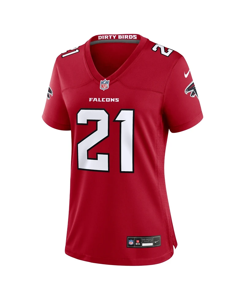Nike Women's Deion Sanders Red Atlanta Falcons Retired Player Game Jersey
