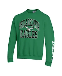 Champion Men's Kelly Green Philadelphia Eagles Power blend Fleece Sweatshirt