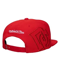 Mitchell & Ness Men's and Women's Red Washington Nationals Side Logo Snapback Hat