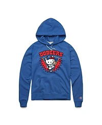 Homage Women's Royal Hello Kitty x Los Angeles Dodgers Throw Burst Tri-Blend Hoodie