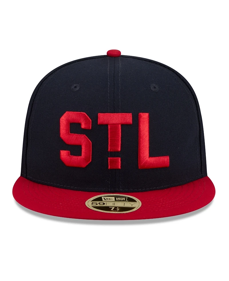 New Era Men's Navy/Red St. Louis Cardinals 2026 Baseball Hall of Fame 59FIFTY Fitted Hat