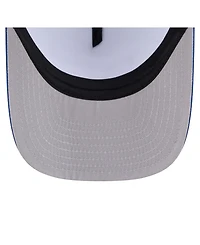 New Era Men's White/Royal New York Mets Foodie A-Frame 9FIFTY Trucker Snapback Hat