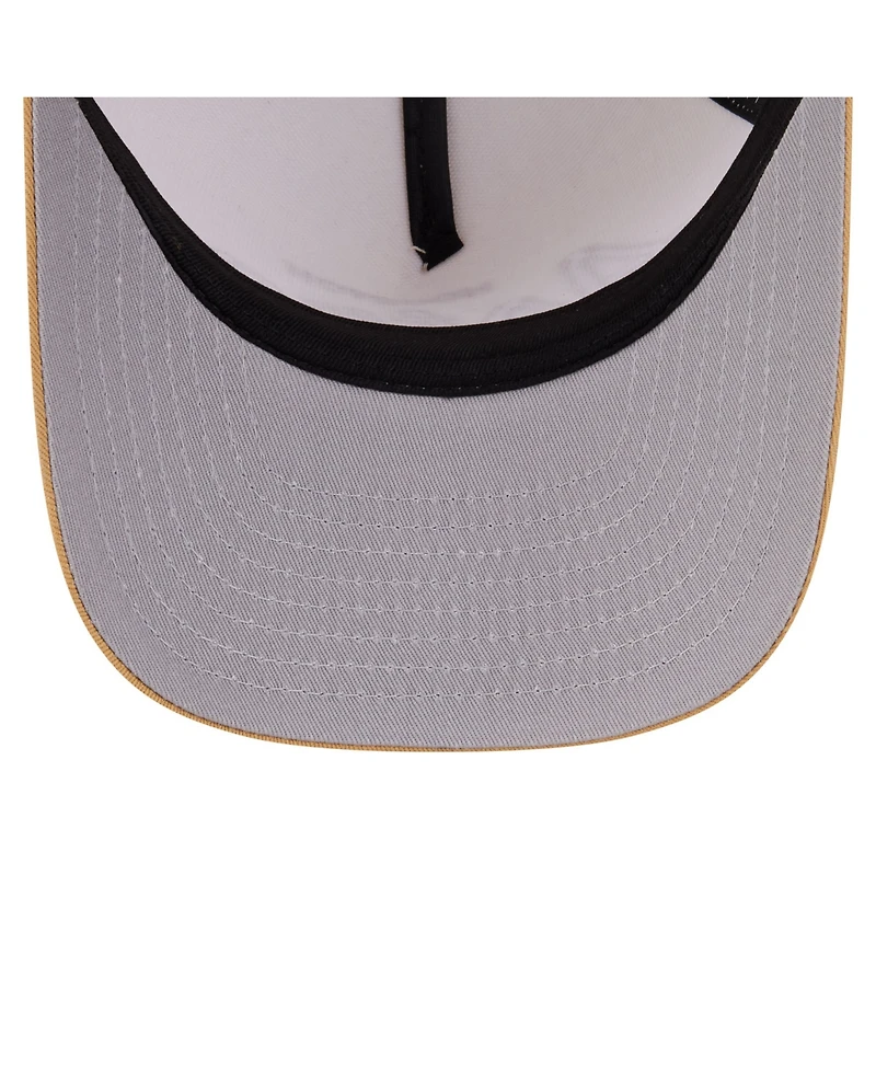 New Era Men's Cream Houston Astros Herringbone 9FIFTY A-Frame Snapback Hat