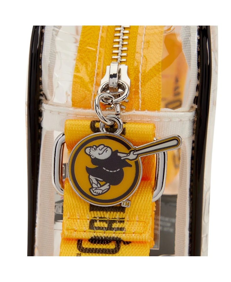 Loungefly San Diego Padres Clear All Over Logo Crossbody Bag