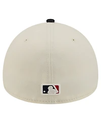 New Era Men's Cream Boston Red Sox Chrome A-Frame 59FORTY Fitted Hat