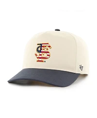 '47 Brand Men's Natural/Navy Florida State Seminoles Americana Flag Hitch Adjustable Hat