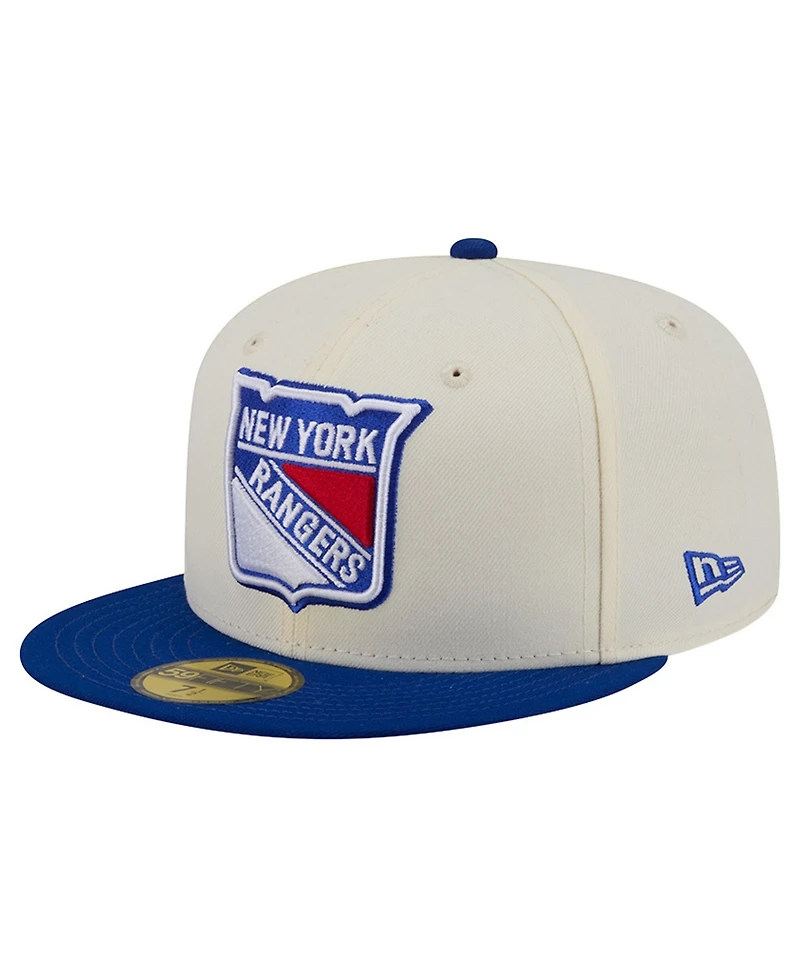 New Era Men's Cream York Rangers America's 250th Two-Tone 59FIFTY Fitted Hat