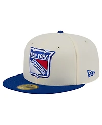 New Era Men's Cream York Rangers America's 250th Two-Tone 59FIFTY Fitted Hat
