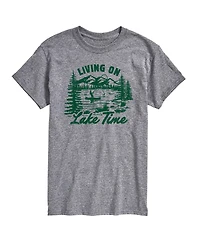 Airwaves Men's Instant Message Living On Lake Time Graphic T-Shirt