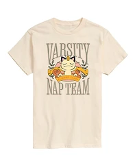 Airwaves Men's Pokemon Meowth Varsity Nap Team Graphic T-Shirt