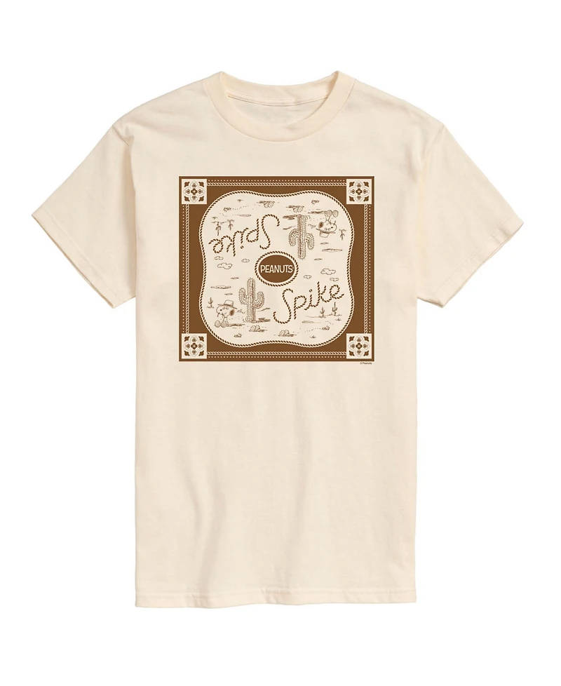Airwaves Men's Peanuts Spike Western Graphic T-Shirt