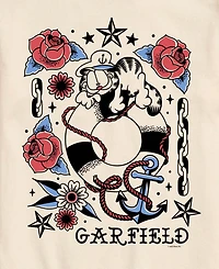 Airwaves Men's Garfield Tattoo Flash Graphic T-Shirt